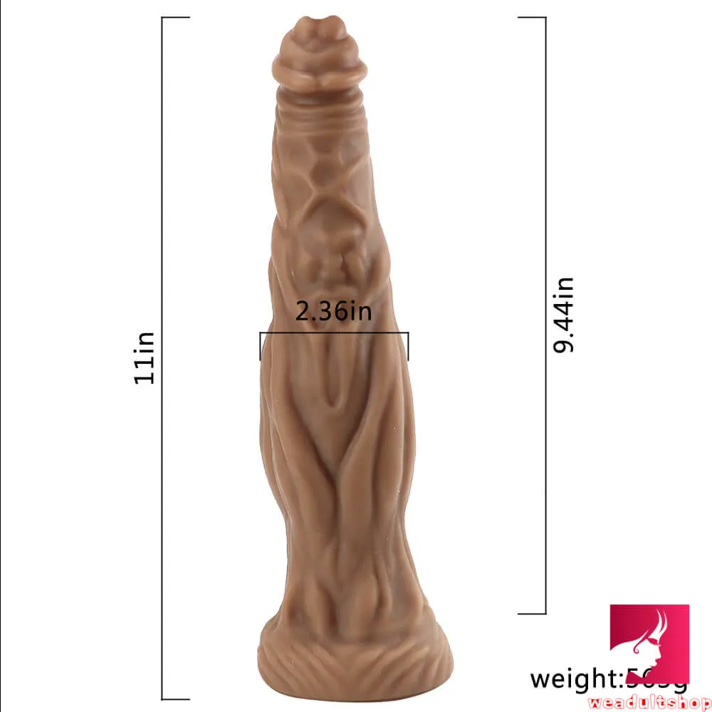 11in Realistic Big Soft Silicone Dual Layer Suction Cup Sex Dildo