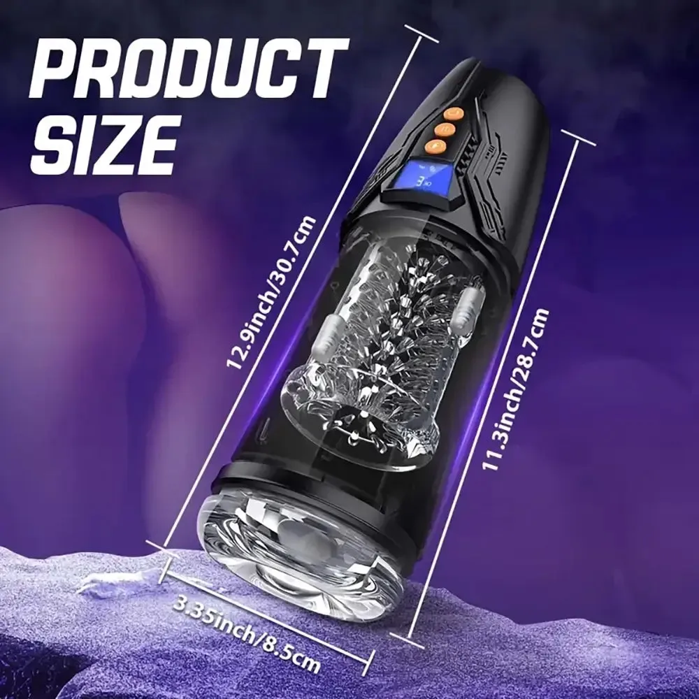 7 Rotating Thrusting 10 Vibrating Modes Dual Motors Male Masturbator