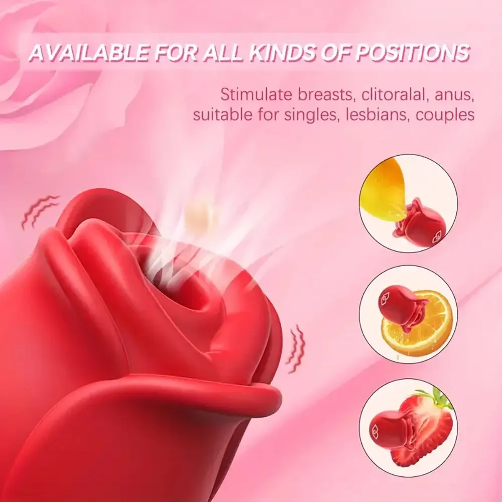 7 Sucking Modes App Controlled Rose Vibrator Female Adult Toy