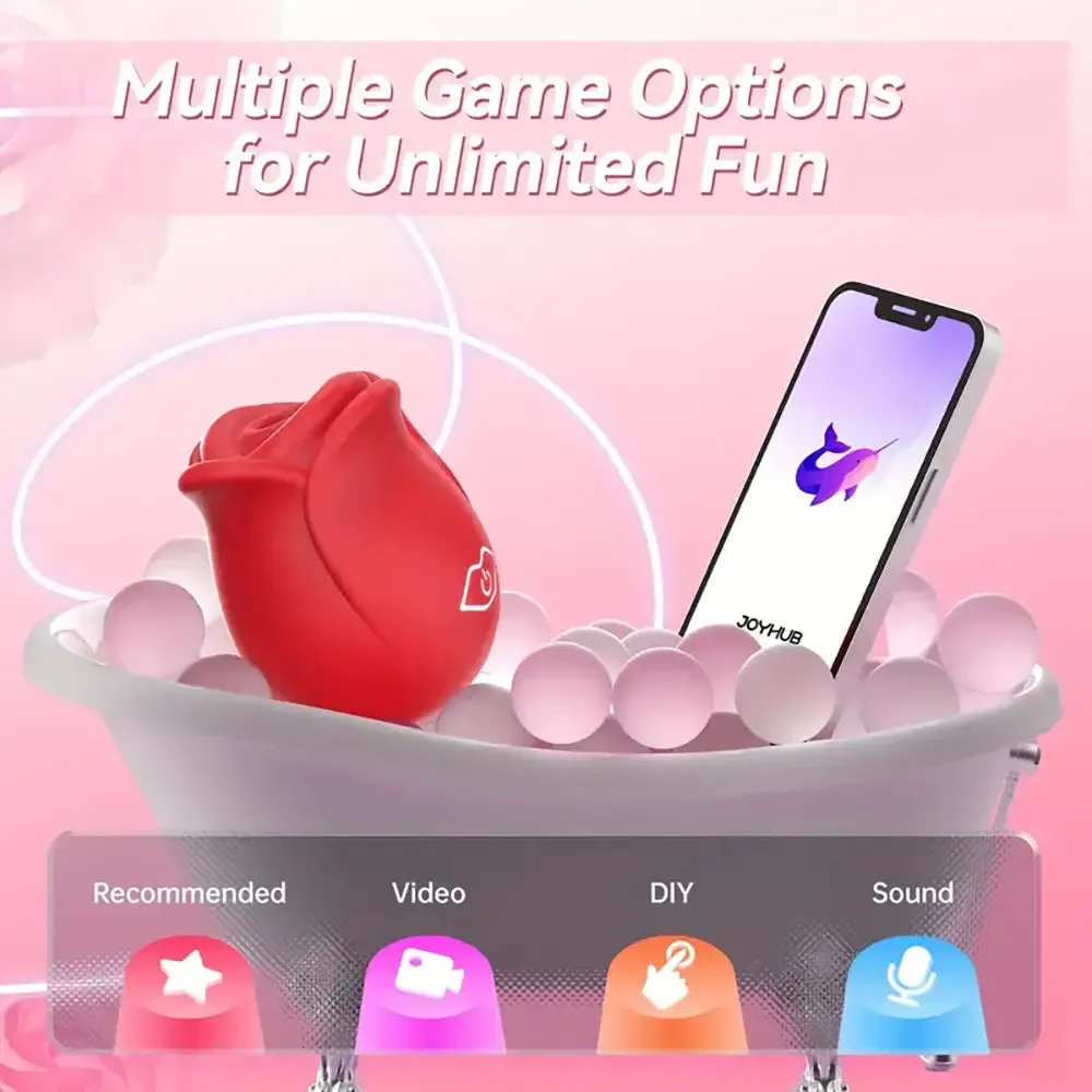 7 Sucking Modes App Controlled Rose Vibrator Female Adult Toy