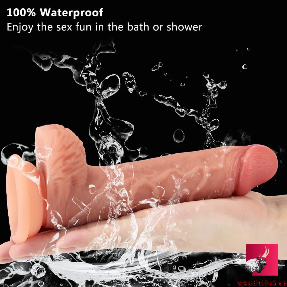 7.48in Soft Silicone Suction Cup Lifelike Dildo For Adult Women