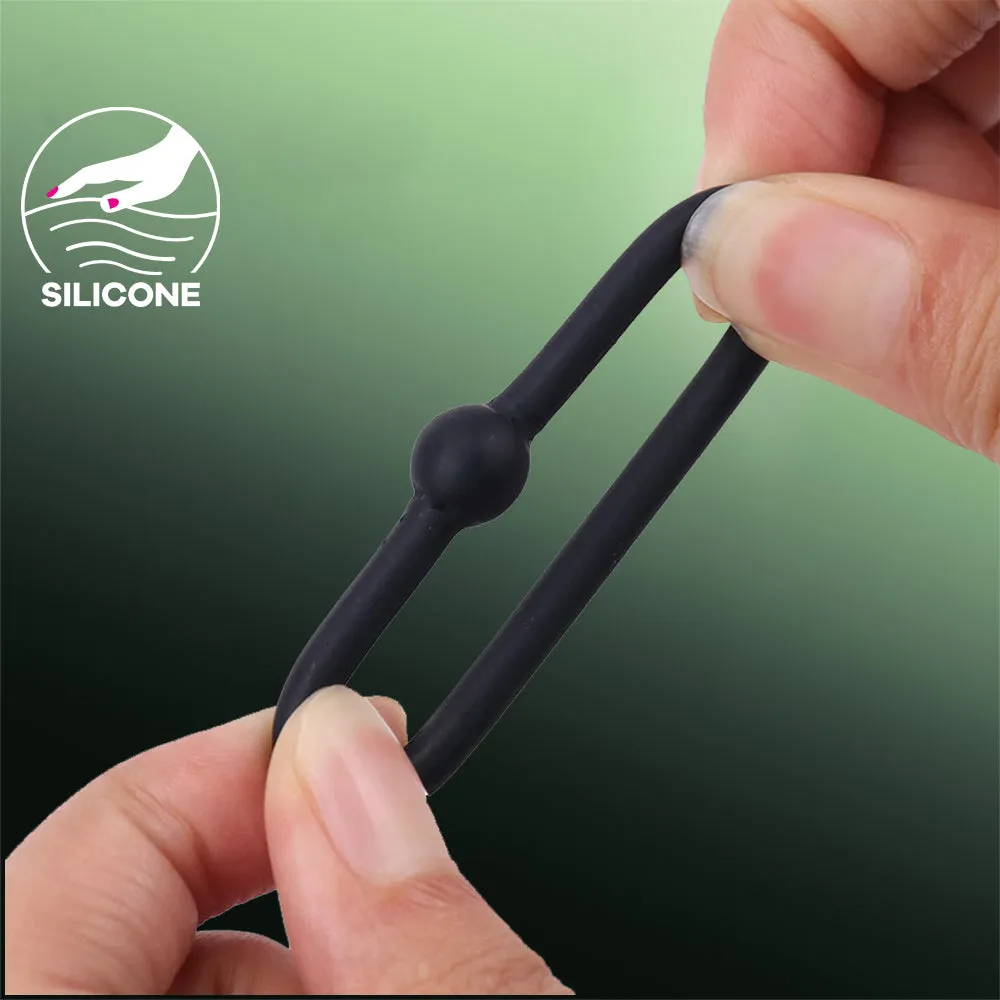 8-Pack Cock Ring Silicone Erection Enhancer Male Couples Balls Delay Sex Toy