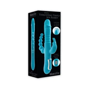 Adam & Eve Eve's Thrusting Triple Joy Rabbit - Teal
