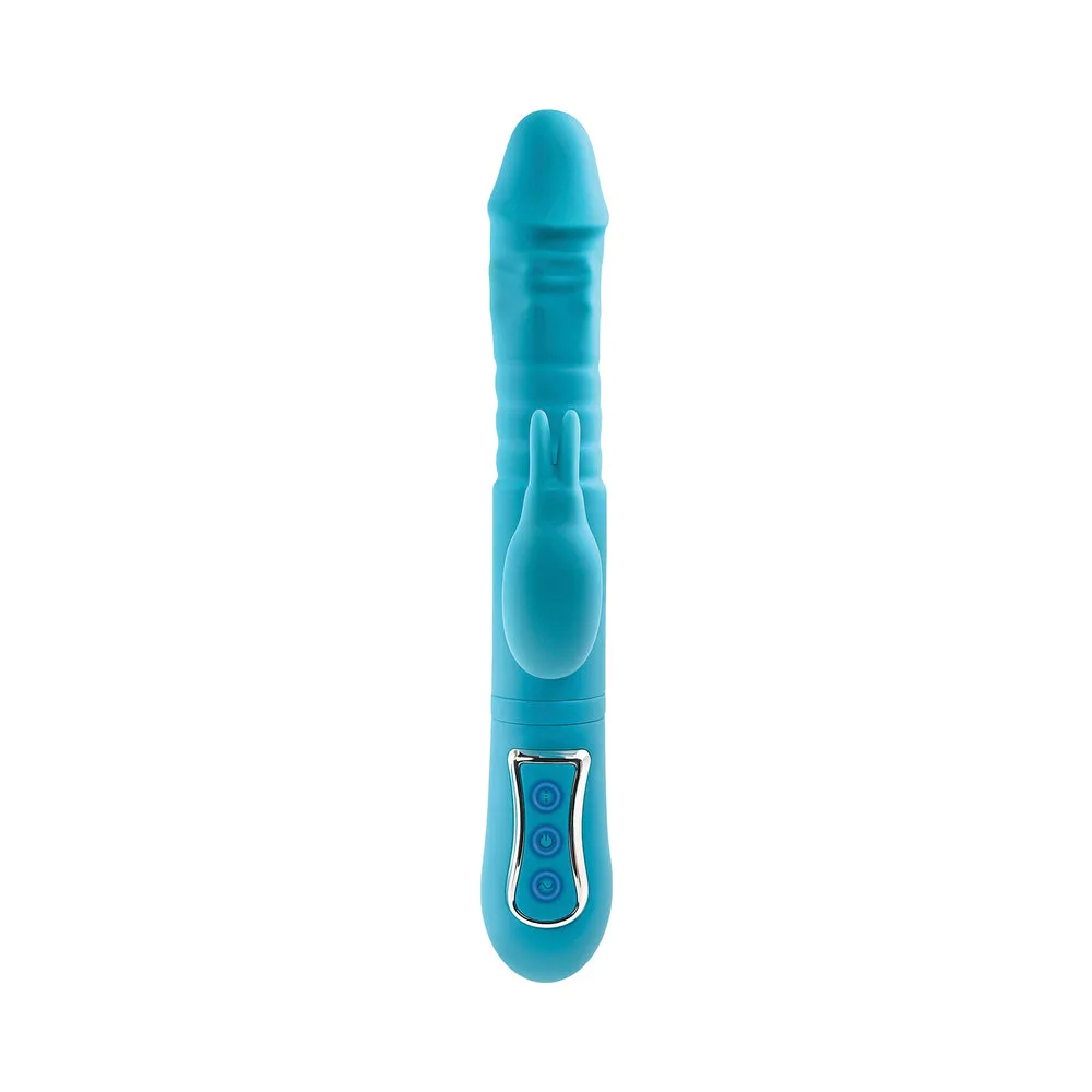 Adam & Eve Eve's Thrusting Triple Joy Rabbit - Teal