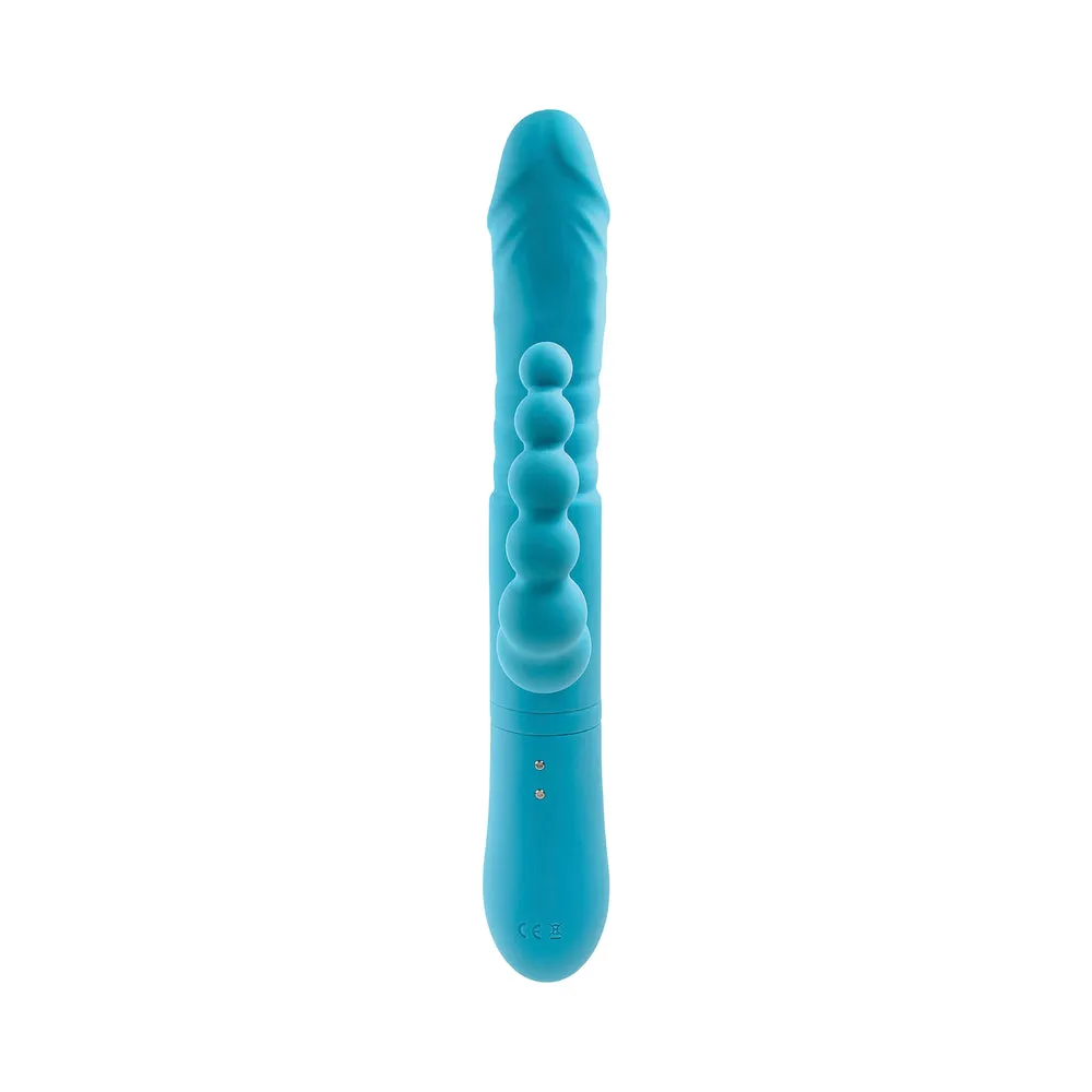 Adam & Eve Eve's Thrusting Triple Joy Rabbit - Teal