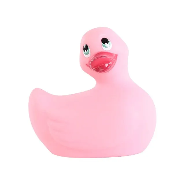 Aparat de masaj BIG TEAZE TOYS I Rub My Duckie Classic. pentru corp și zonele intime. 7 funcții de vibrație. rezistent la apă. roz