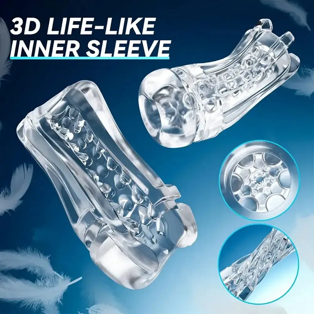 Automatic Sucking Suction Hands Free Vibrating Male Masturbator