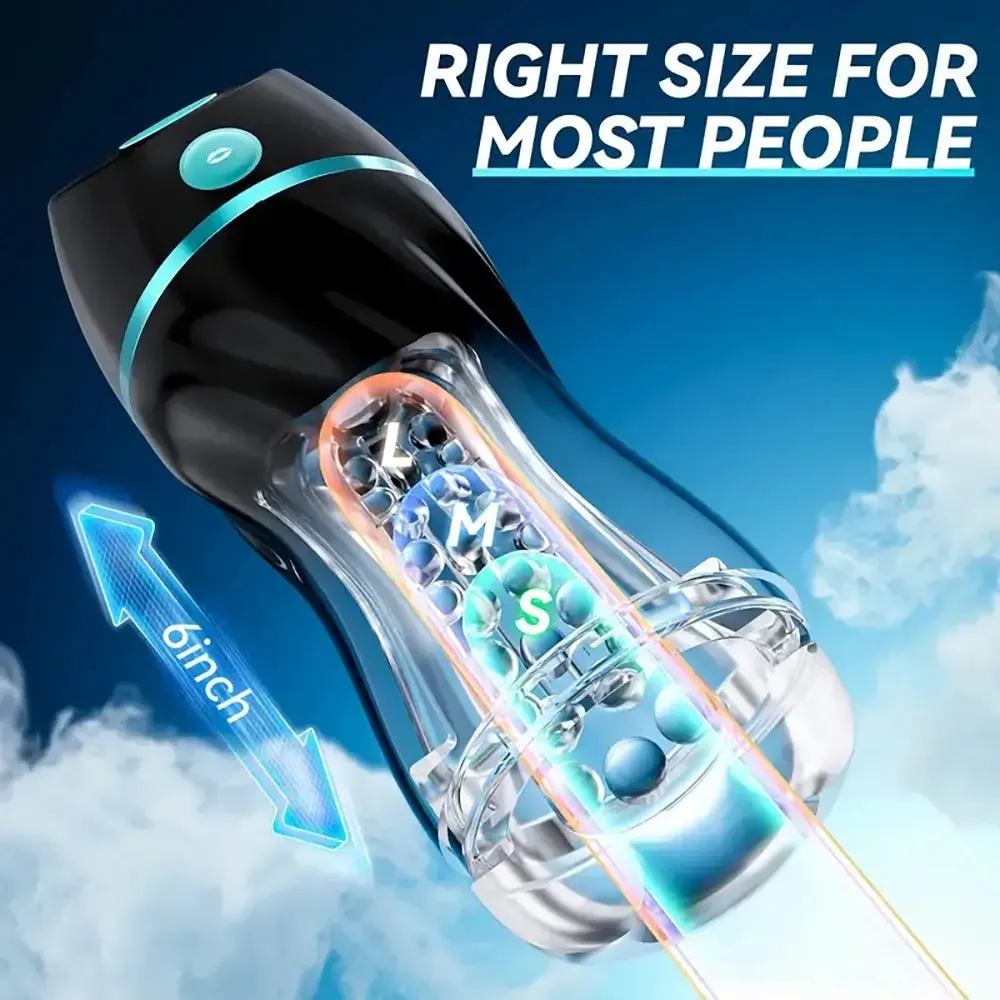Automatic Sucking Suction Hands Free Vibrating Male Masturbator