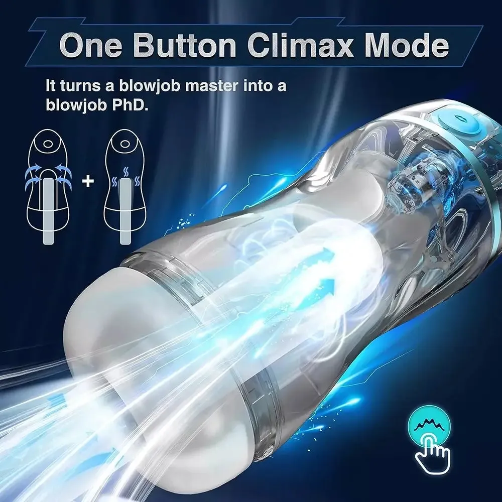 Automatic Sucking Suction Hands Free Vibrating Male Masturbator