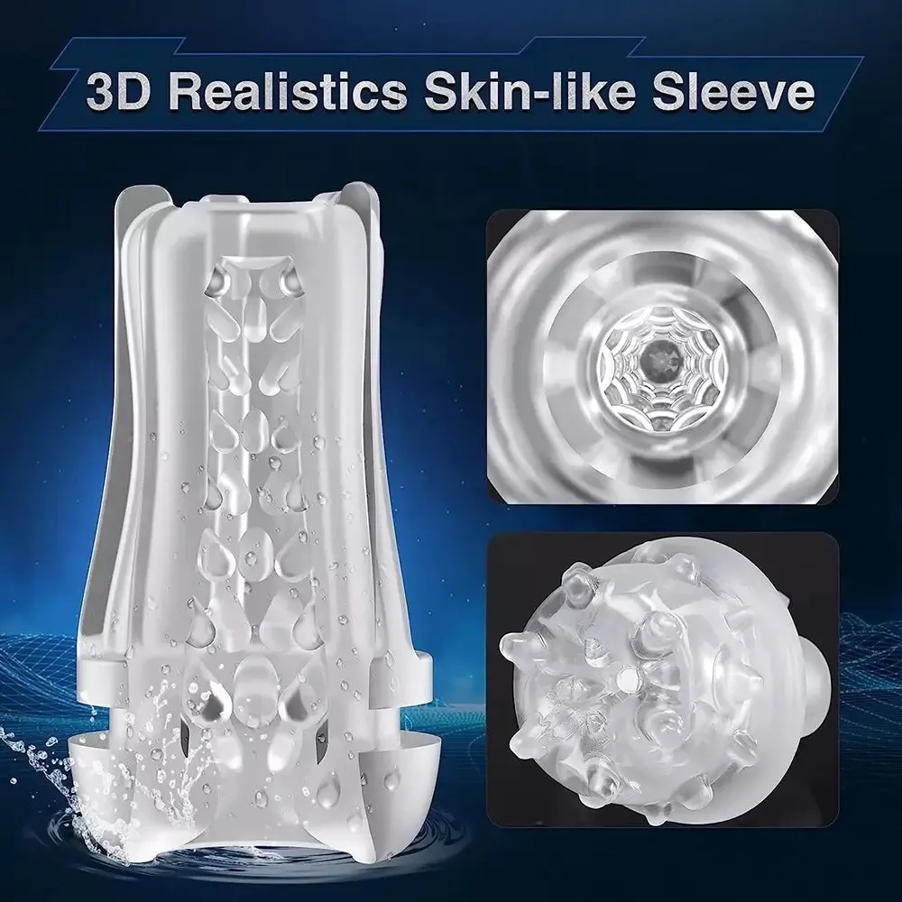 Automatic Sucking Suction Hands Free Vibrating Male Masturbator