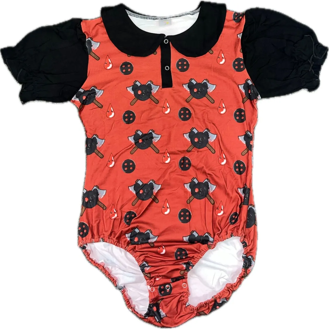 Bloody Bear Collared Bodysuit