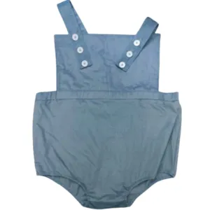 Blue Corduroy Romper