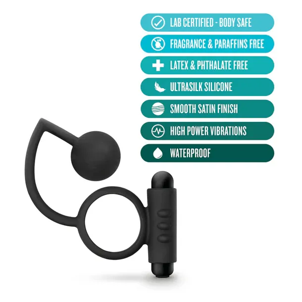 Blush Anal Adventures Anal Ball with Vibrating C-Ring