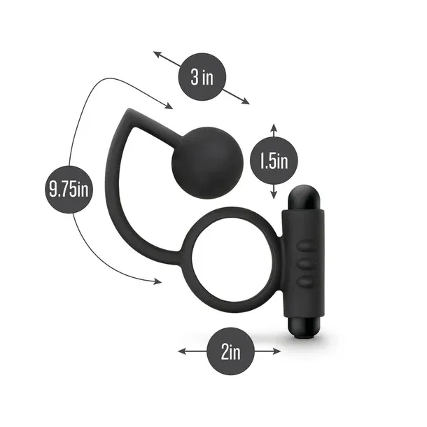 Blush Anal Adventures Anal Ball with Vibrating C-Ring