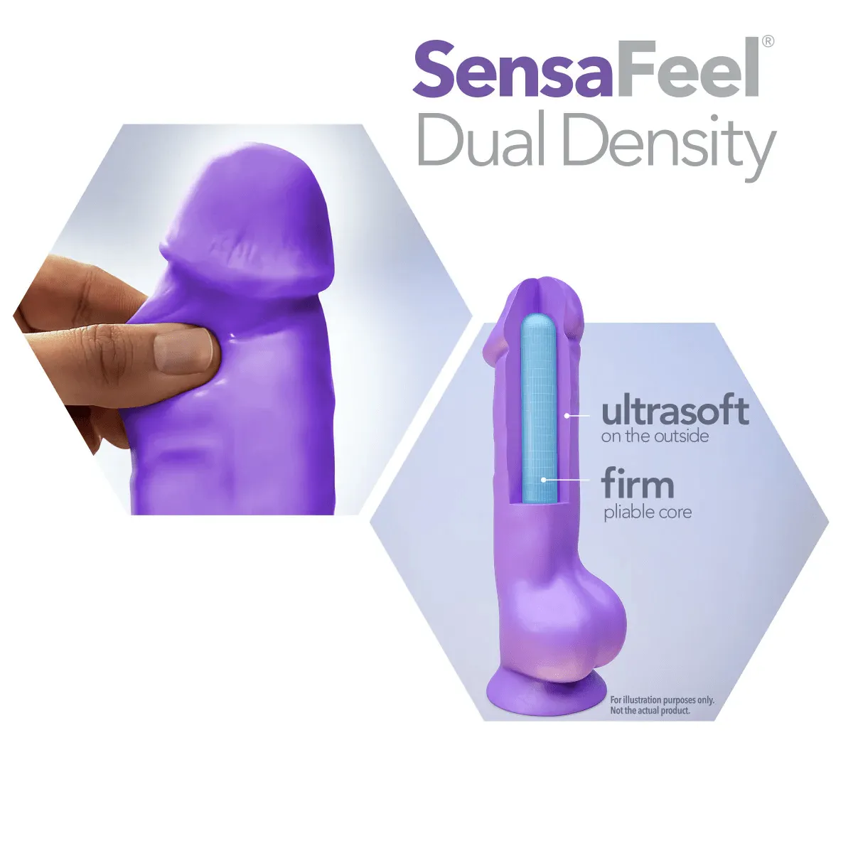 Blush Au Naturel Jack 7 Dildo Purple