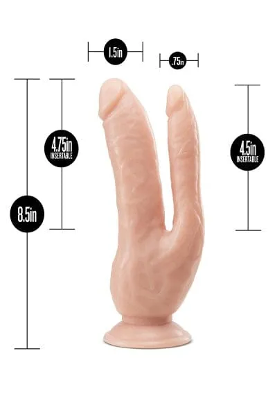 Blush Dr. Skin Vanilla 8 Inch DP Cock
