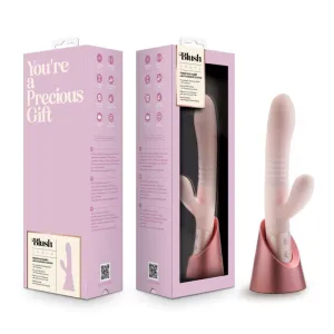 Blush Fraya Thrusting Rabbit Vibrator