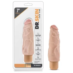 Blush Novelties - Dr Skin Vibe 9 Dong Vibrating Realistic Dildo 7 (Beige)