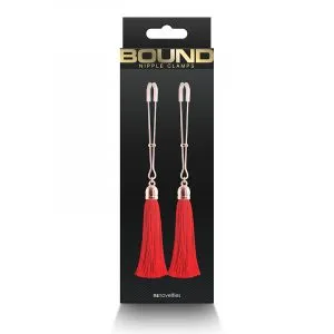 Bound T1 Nipple Clamps Tassels by NS Novelties