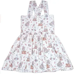 Breakfast Bunny Suspender Skirt Dress