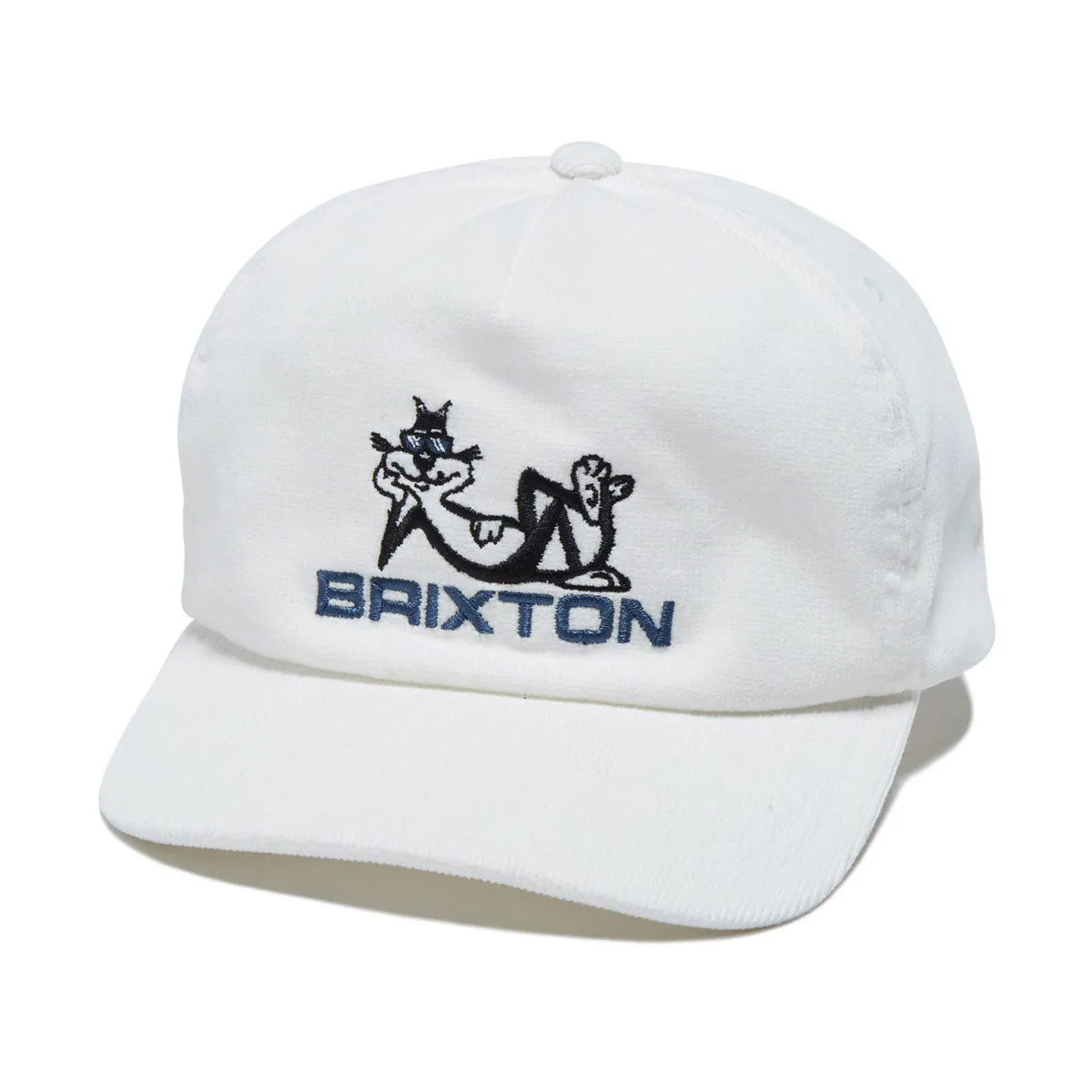 Brixton Cool Cat Mp Snapback Hat - White