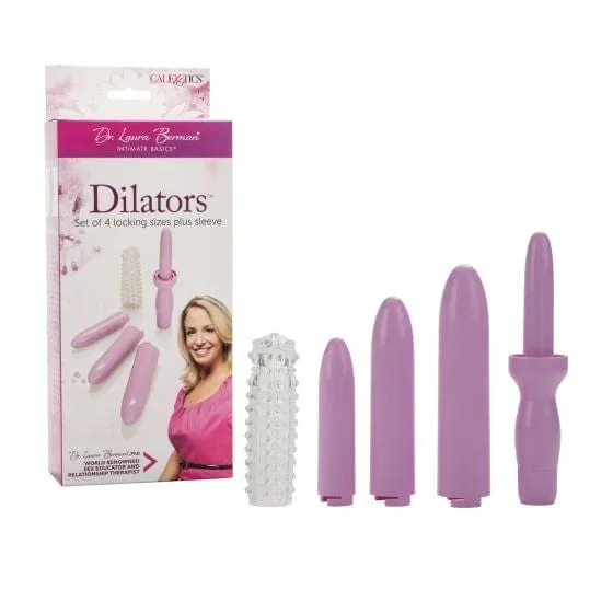 Calexotics Dr.Laura Berman Set Of 4 Locking Sizes Dilators Plus Sleeve