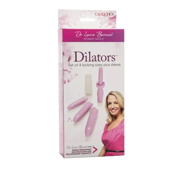 Calexotics Dr.Laura Berman Set Of 4 Locking Sizes Dilators Plus Sleeve