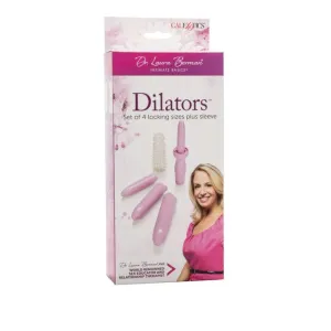 Calexotics Dr.Laura Berman Set Of 4 Locking Sizes Dilators Plus Sleeve