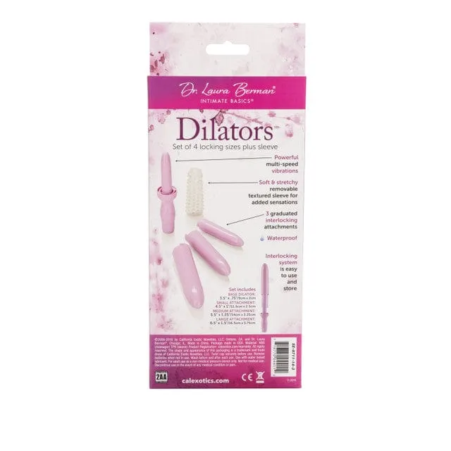 Calexotics Dr.Laura Berman Set Of 4 Locking Sizes Dilators Plus Sleeve