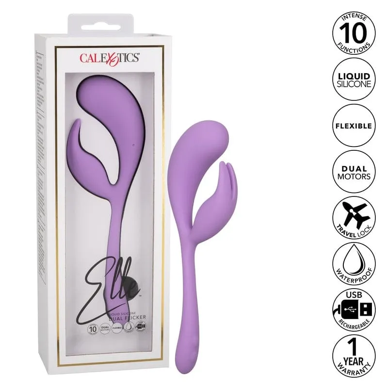 Calexotics Elle Liquid Silicone Dual Flicker