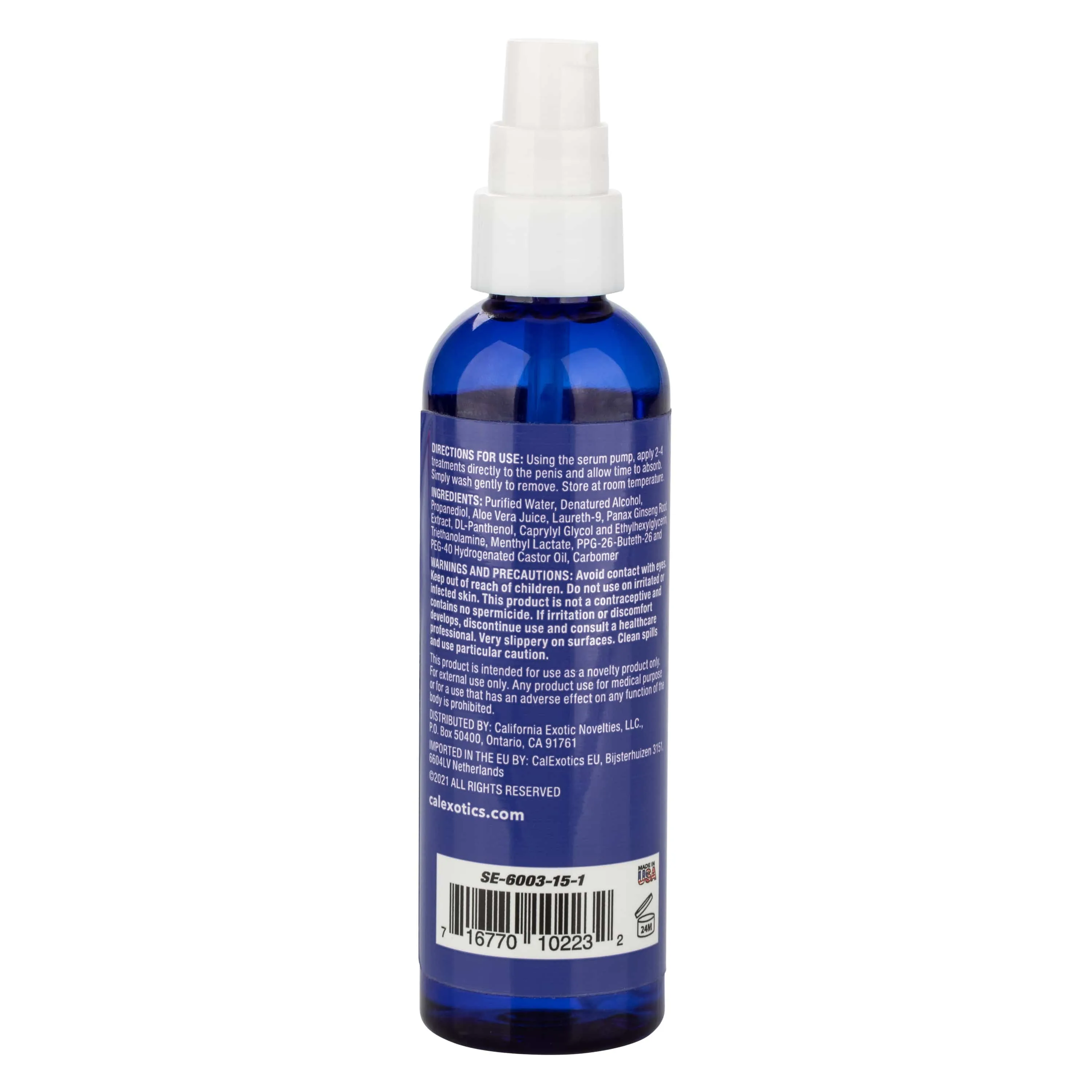California Exotics - Admiral Erect Sta Hard Serum Delayer 4oz