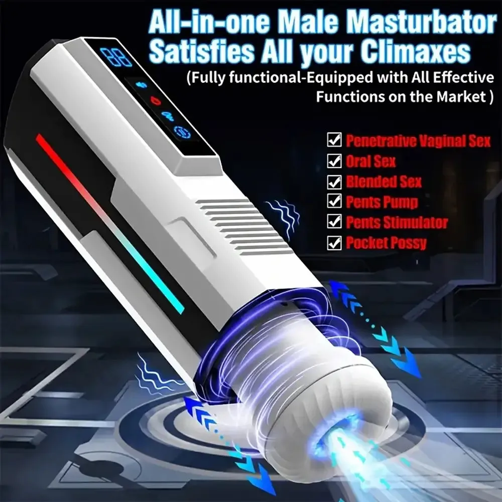Cannonking Popular Motorized TPE Voice Sucking Electric Masturbator