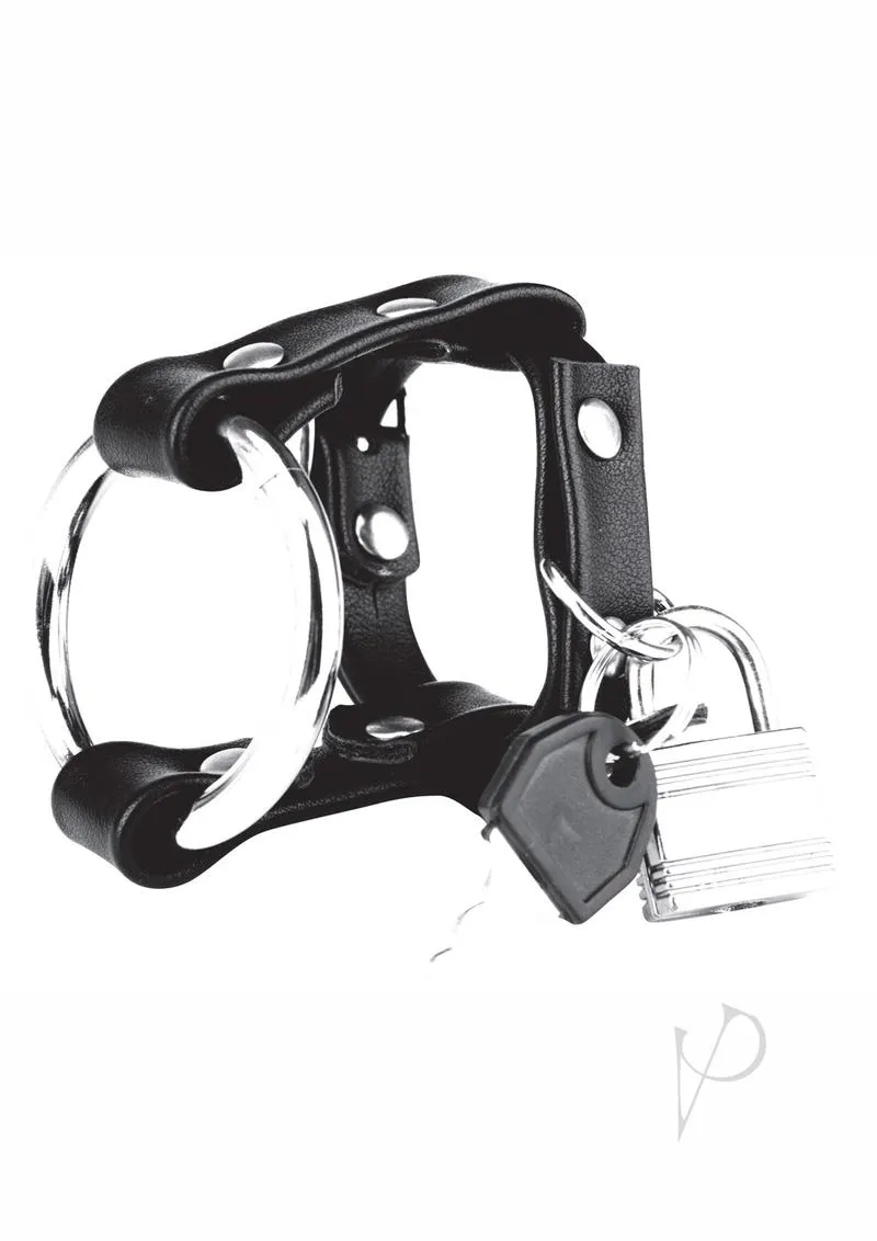 Cb Gear Metal Cock Ring W/locking Strap