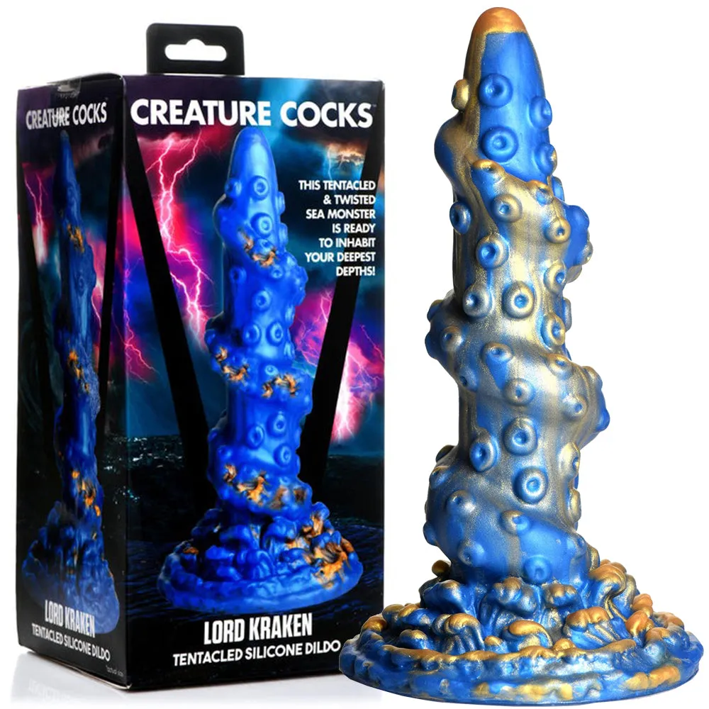 Creature Cock Lord Kraken Tentacled Silicone Dildo Alien Anal Plug