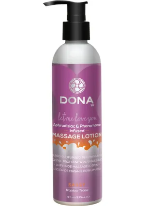 Dona Massage Lotion Tropical Tease 8oz