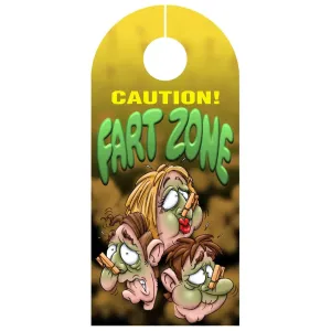 Don't Disturb Door Hanger Caution Fart Zone by Ozze Creations