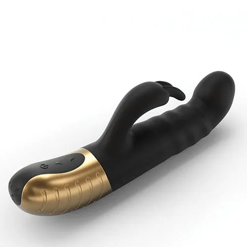 Dorcel - G Stormer Thrusting G Spot Rabbit Vibrator (Black/Gold)
