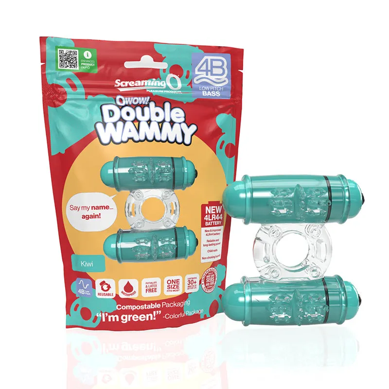 Double Wammy Vibrating Cock Ring by Screaming O