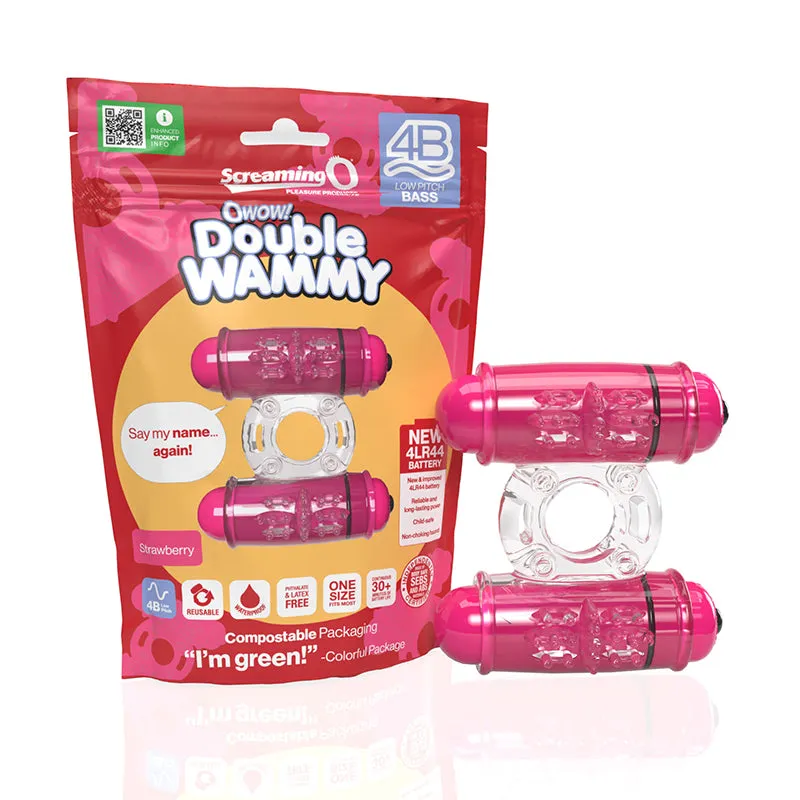 Double Wammy Vibrating Cock Ring by Screaming O