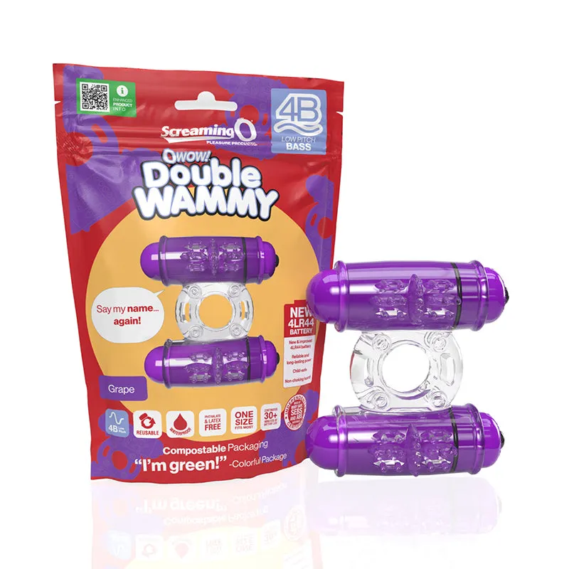 Double Wammy Vibrating Cock Ring by Screaming O