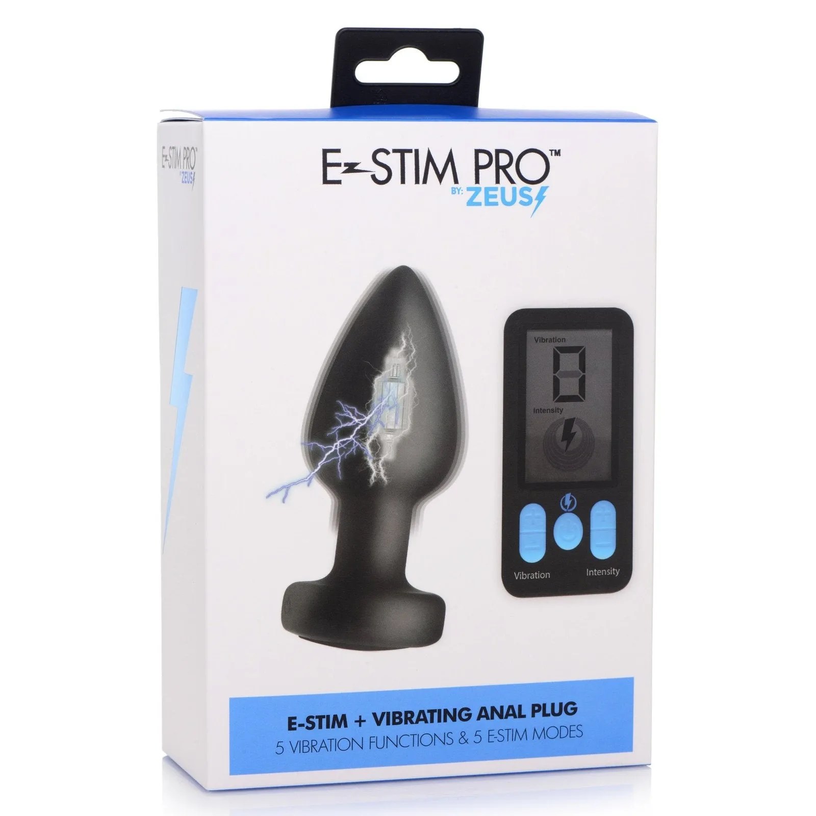 E-stim Pro Silicone Vibrating Anal Plug With Remote Control