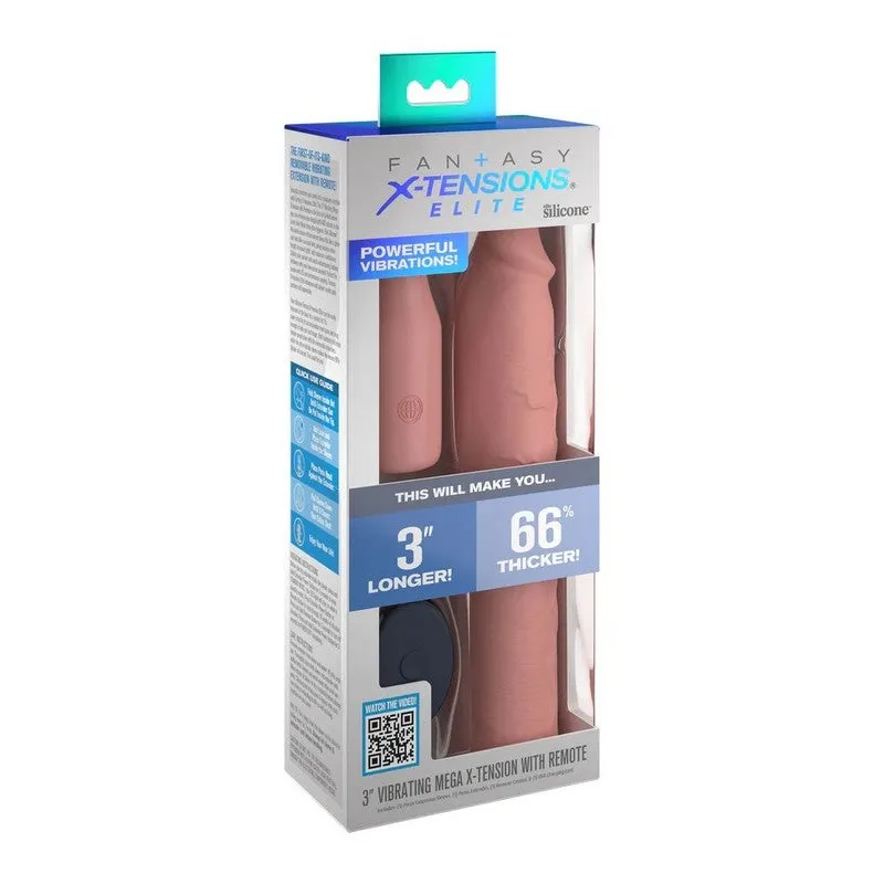 Fantasy X Tensions Penis Sleeve With Plug Vibrating 3 by Pipedream Products®