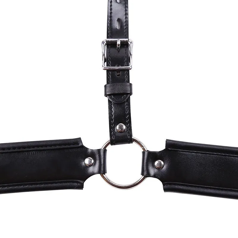 Faux Leather Chasity Pant with Lock