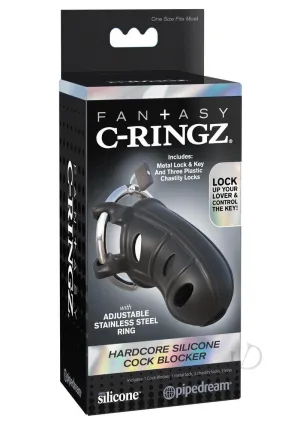 Fcr Hardcore Silicone Cock Block Black