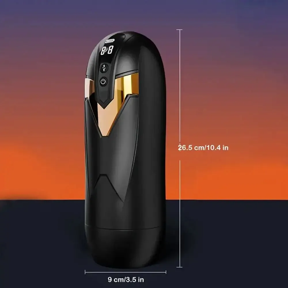 Forward Reverse Telescopic Heating Automatic Male Rotation Masturbator