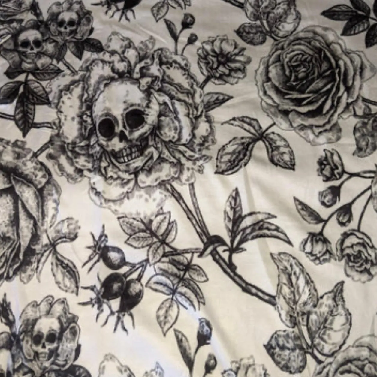 Goth Roses & Skulls Bodysuit