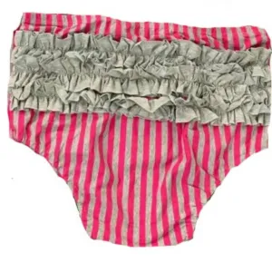 Grey & Pink Ruffles Bloomers Shorts