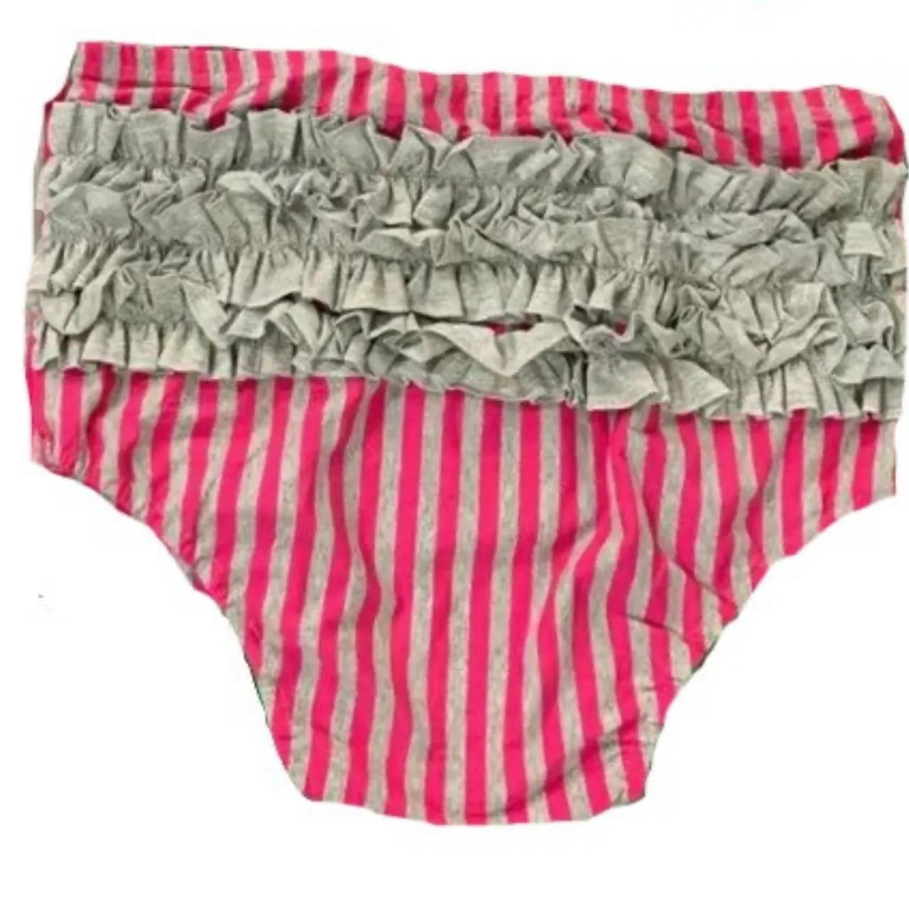 Grey & Pink Ruffles Bloomers Shorts