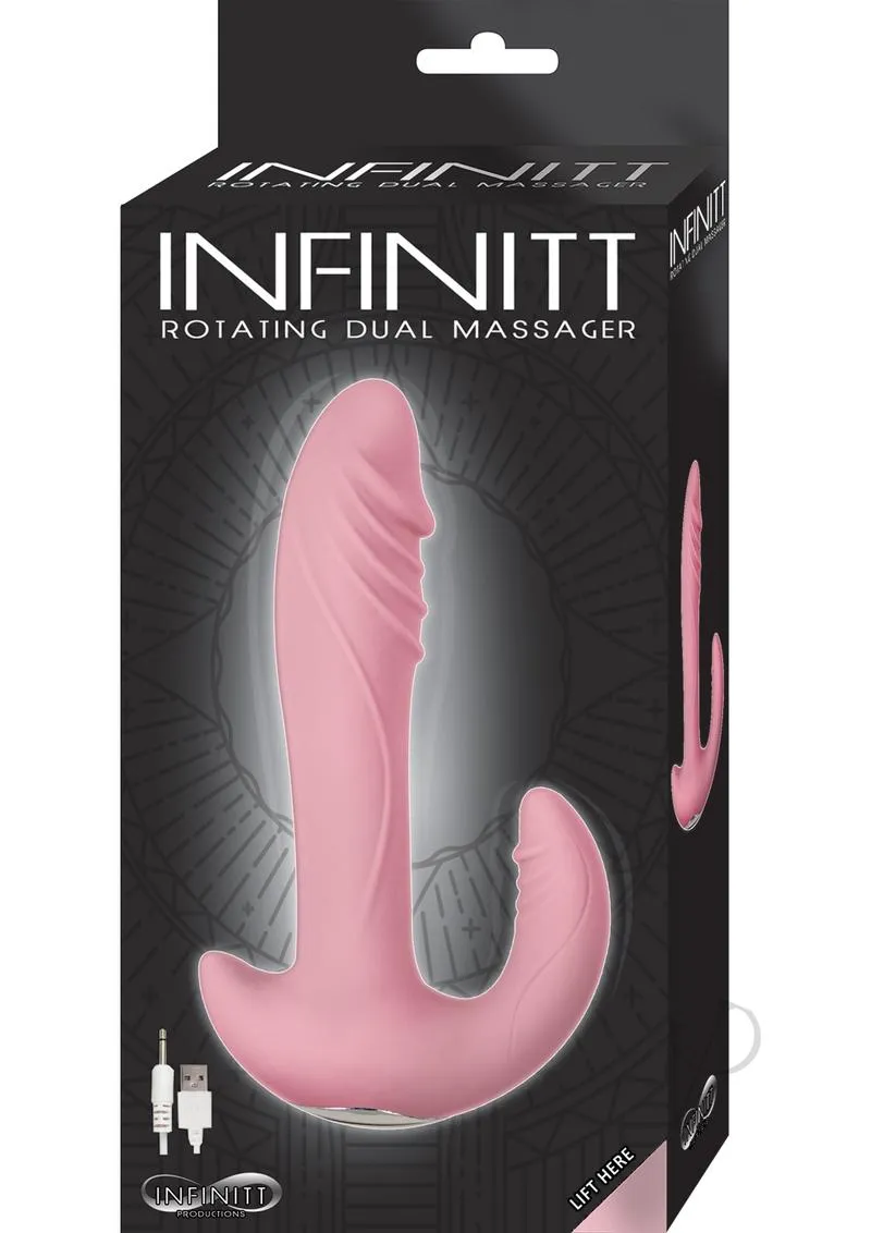 Infinitt Rotating Dual Massager Pink