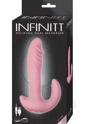 Infinitt Rotating Dual Massager Pink